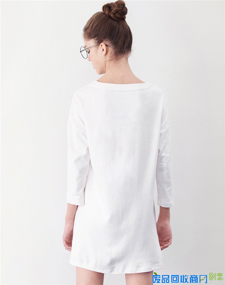 秋売 字母图案休闲T恤