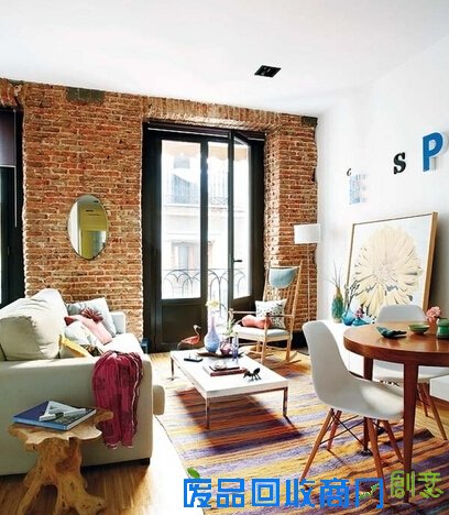 50㎡创意单身公寓 色彩斑斓波西米亚风