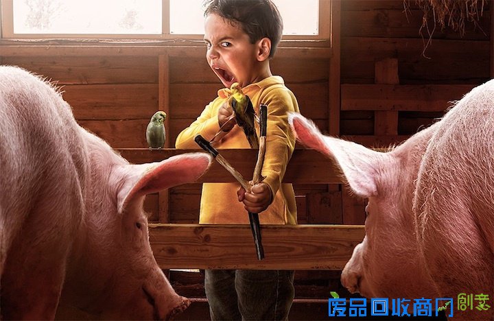 国外儿童摄影图片：趣味童年