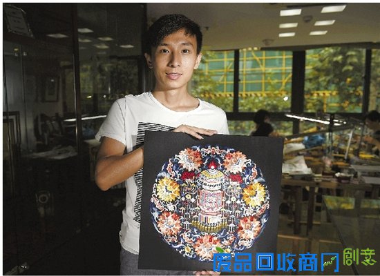 大学生捏起绣花针 学习传承杭绣技艺