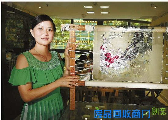 大学生捏起绣花针 学习传承杭绣技艺