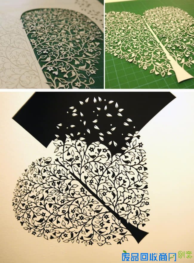 手工切割出来的繁复剪纸