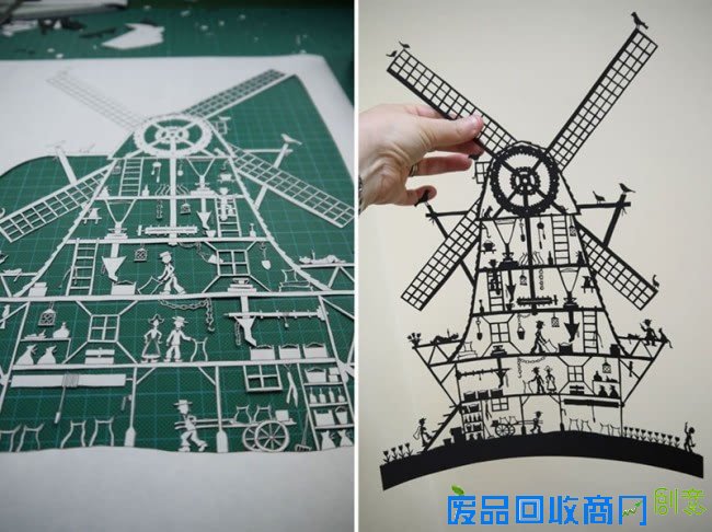 手工切割出来的繁复剪纸