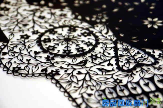 手工切割出来的繁复剪纸