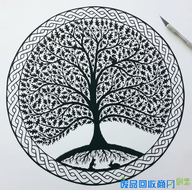 手工切割出来的繁复剪纸