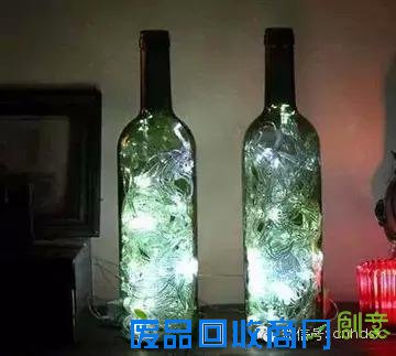 酒瓶做成的手工艺品，一定让你后悔以前把酒瓶扔掉