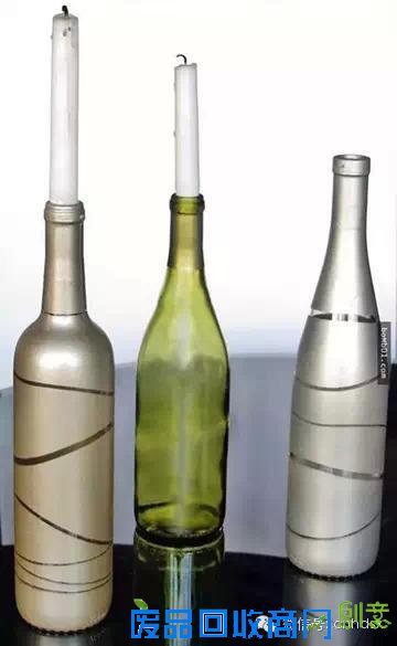 酒瓶做成的手工艺品，一定让你后悔以前把酒瓶扔掉