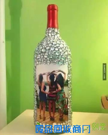 酒瓶做成的手工艺品，一定让你后悔以前把酒瓶扔掉
