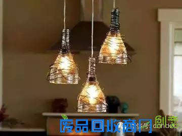 酒瓶做成的手工艺品，一定让你后悔以前把酒瓶扔掉