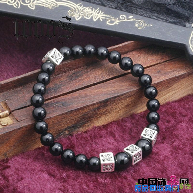 DIY流行饰品之黑玛瑙串珠手链