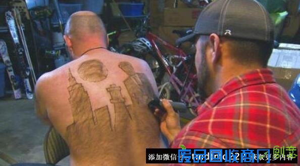 美国男子汗毛作画 网友惊叹不恶心还很有趣（图）