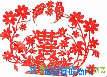 就来介绍一些喜字剪纸的图案