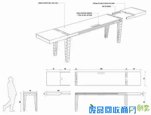 【创意设计】多功能可旋转工作桌，设计师很有想法
