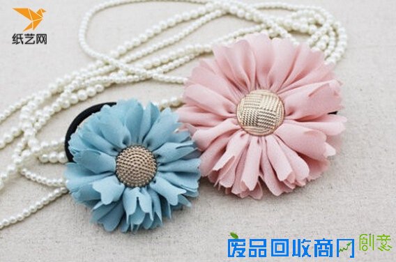 怎样DIY头饰？手工自制花朵头饰制作教程图解