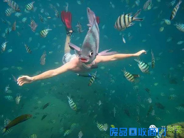 她用海浪，拍了一幅纯白唯美的婚纱照，美哭了