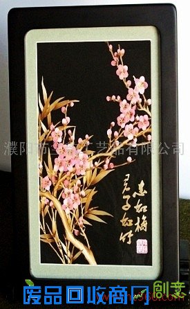 中国民间手工艺品兰韵麦秆画图片