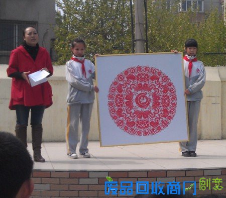 济南槐荫张庄小学剪纸喜迎“十艺节”