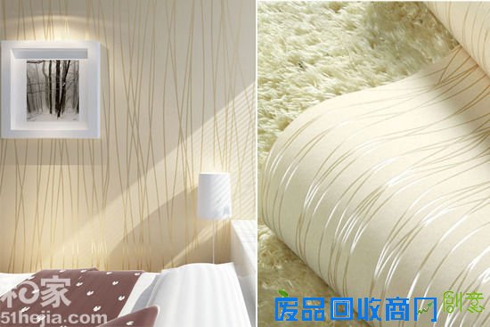 简约客厅墙面装饰 4种主流材质壁纸推荐