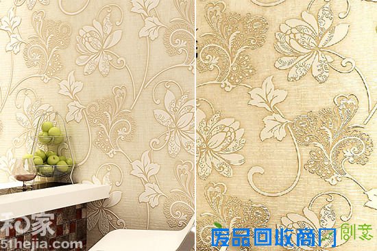 简约客厅墙面装饰 4种主流材质壁纸推荐