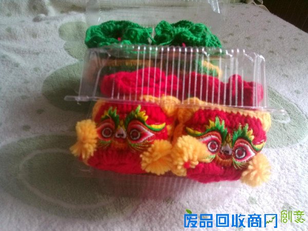 纯手工编织婴儿连脚裤虎头鞋