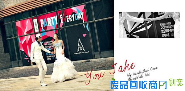 边走边拍,留下不一样的婚纱照