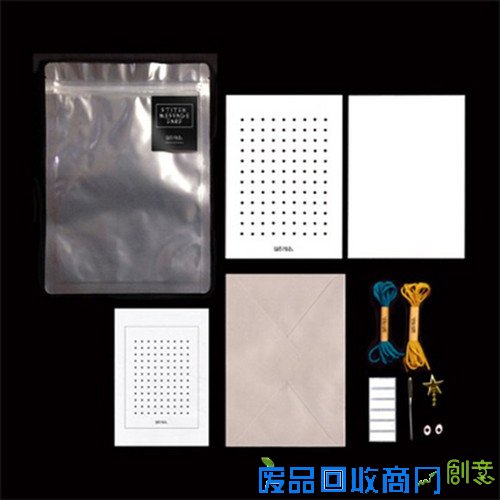 韩国人圣诞送礼新物件：用手“缝”一张贺卡(图)