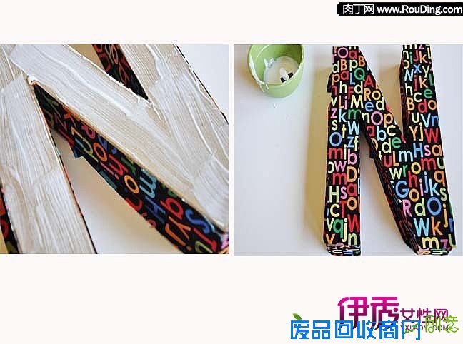 儿童房间装饰品—教你制作个性字母家居装饰