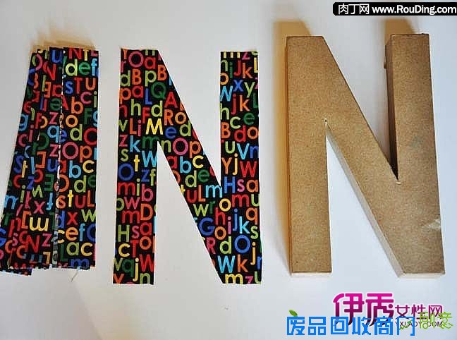 儿童房间装饰品—教你制作个性字母家居装饰