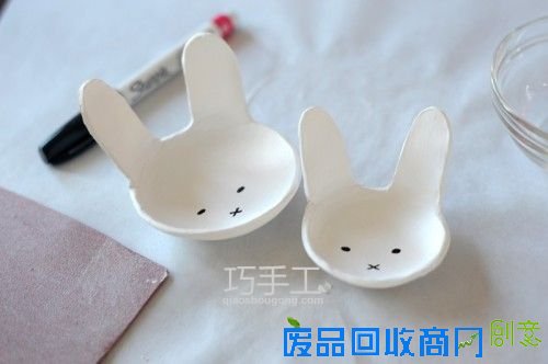 可爱兔子面塑糖果盒手工创意制作图片教程