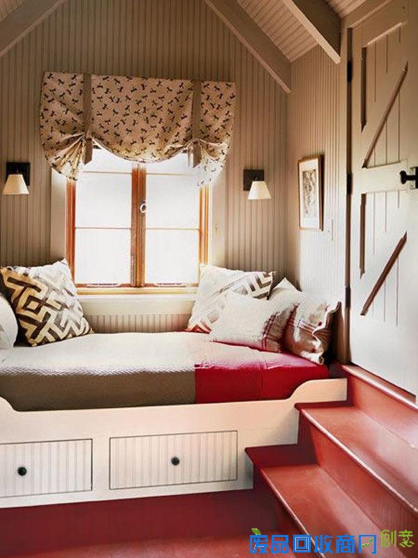 飘窗床铺二合一，9款创意飘窗当卧室！