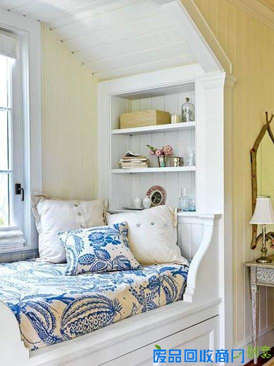 飘窗床铺二合一，9款创意飘窗当卧室！