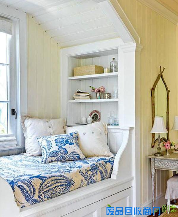 飘窗床铺二合一，9款创意飘窗当卧室！