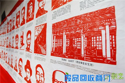 72岁老人历时4个月 创作21米剪纸《抗日英雄谱》