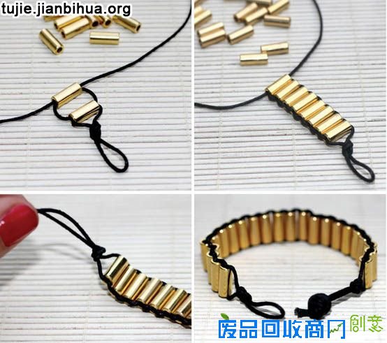 管型串珠手镯的制作教程图解