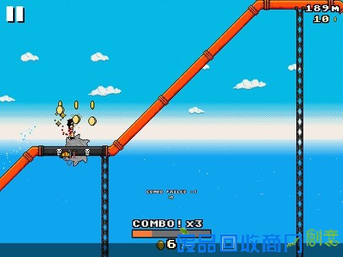 《八比特滑水道》评测：恶趣味像素跑酷