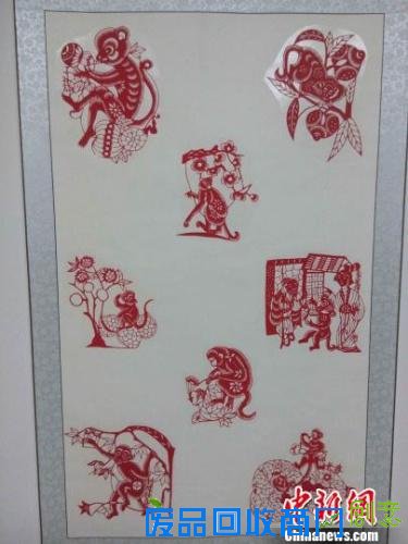 齐秀花新作《百猴迎春》。 沙见龙 摄 齐秀花新作《百猴迎春》。 沙见龙 摄