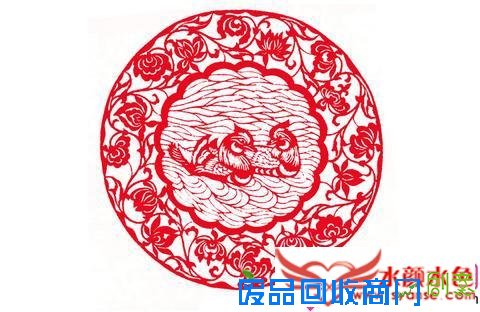 剪纸团花_吉祥如意团花