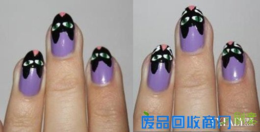 【图】喵星人美甲教程 可爱感爆棚