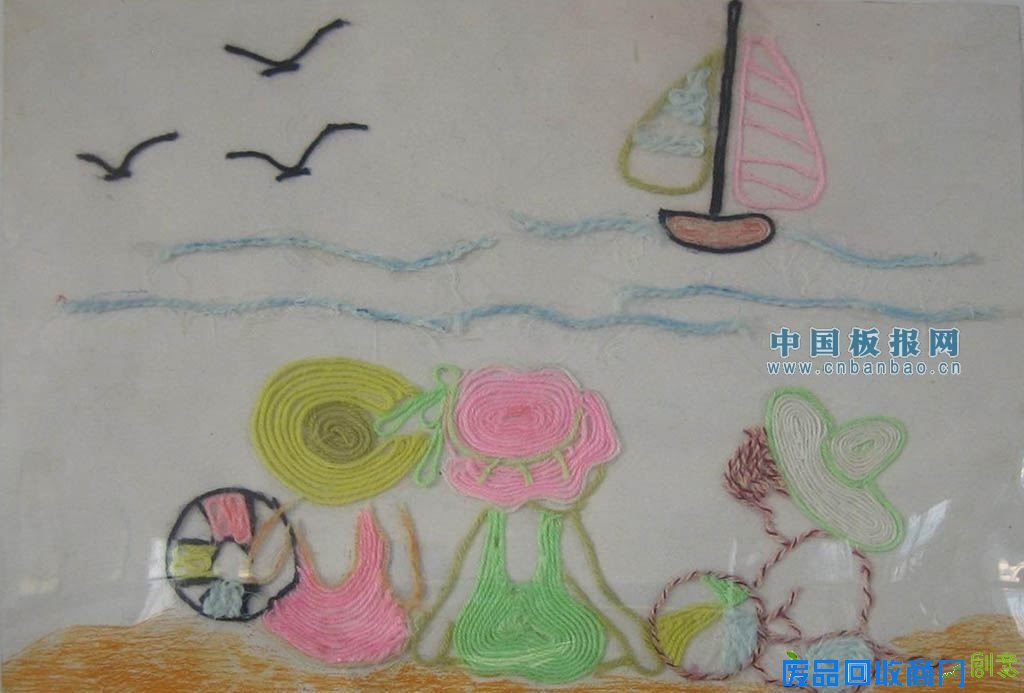 毛线粘贴画图片大全