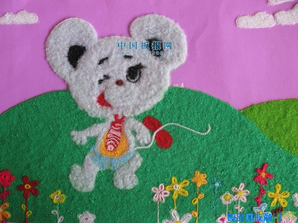 毛线粘贴画图片大全