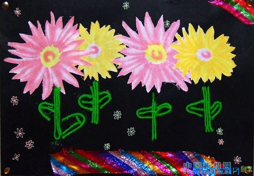 毛线粘贴画图片大全