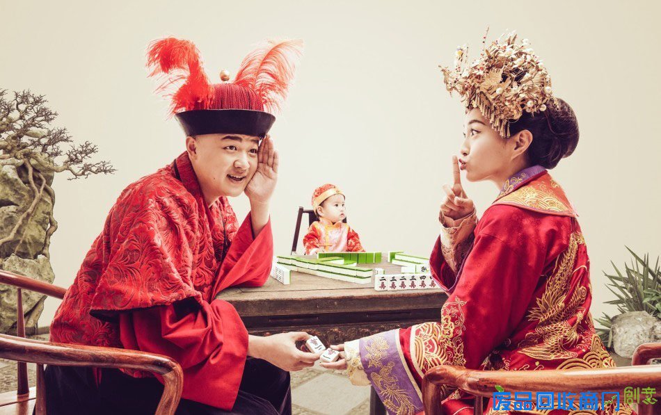 包贝尔一家婚纱照曝光