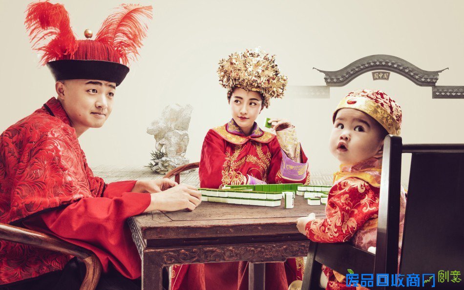 包贝尔一家婚纱照曝光