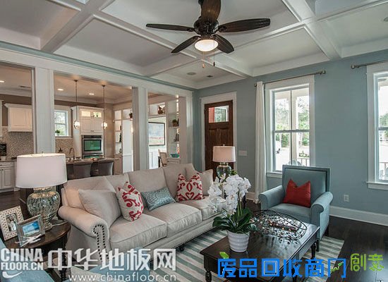 欧式田园风格客厅装修效果图