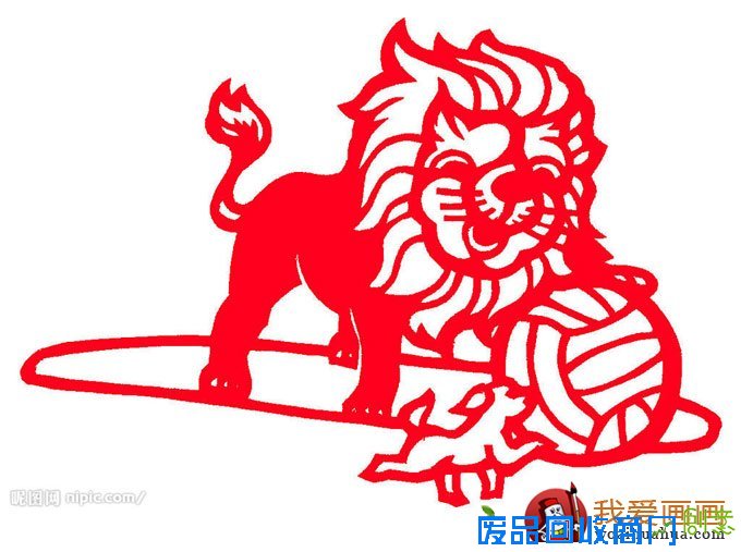 少年儿童手工剪纸图案大全:动物剪纸图片