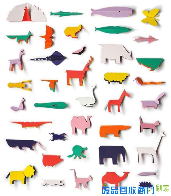 一只剪一双手 自己手作动物园 创意画报
