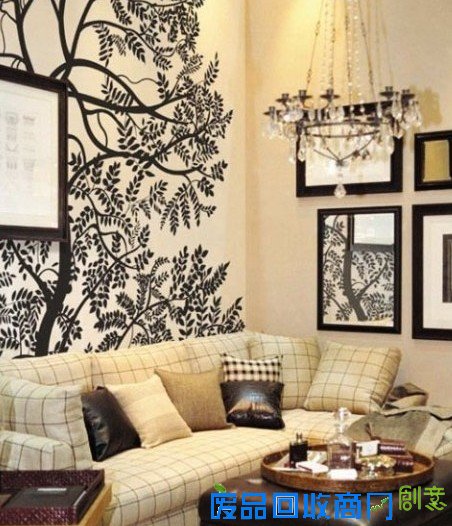 手绘墙画图案设计 感受家居创意风