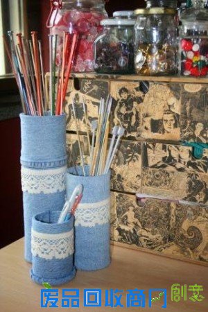 牛仔裤化身家居小能手 DIY物件好看又实用