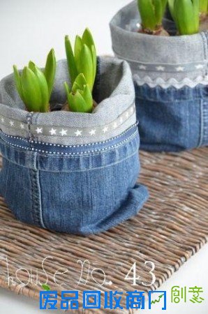 牛仔裤化身家居小能手 DIY物件好看又实用