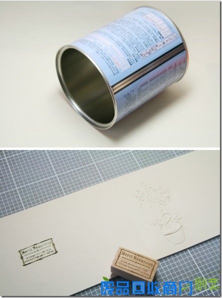 DIY奶铁罐花盆-手工花盆教程